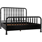 Bachelor Black Wooden Bed Frame - LOOMLAN - Noir - Beds