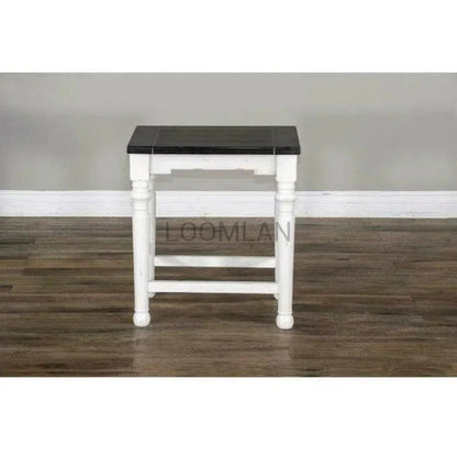 Backless Counter Height Chair Wood Seat - LOOMLAN - Sunny D - Counter Stools