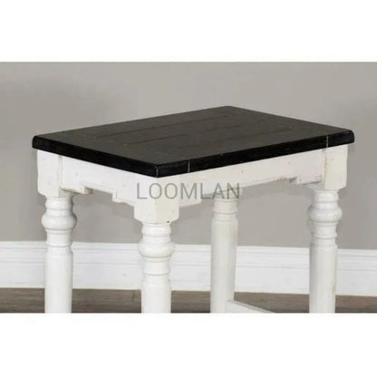 Backless Counter Height Chair Wood Seat - LOOMLAN - Sunny D - Counter Stools