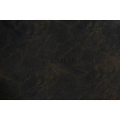 Backless Swivel Barstool Black Leather Seat 30"H - LOOMLAN - Sunny D - Bar Stools