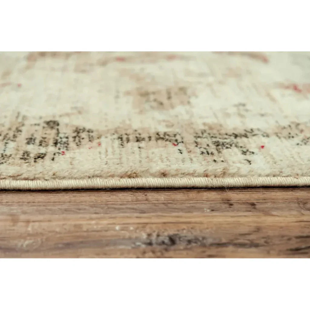 Bacs Medallion Beige Large Area Rugs For Living Room - LOOMLAN - LOOMLAN - Area Rugs