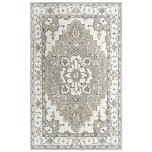 Badu Traditional Brown Living Room Rug - LOOMLAN - LOOMLAN - Area Rugs