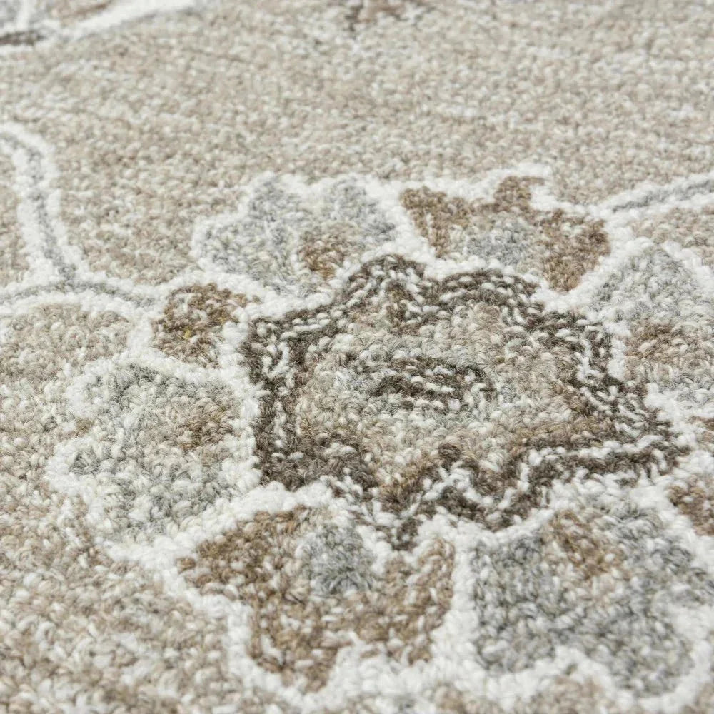 Bael Traditional Beige Living Room Rug - LOOMLAN - LOOMLAN - Area Rugs