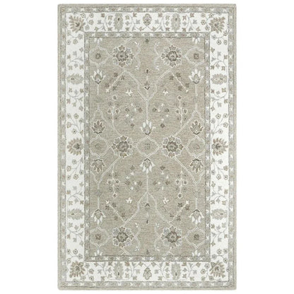 Bael Traditional Beige Living Room Rug - LOOMLAN - LOOMLAN - Area Rugs