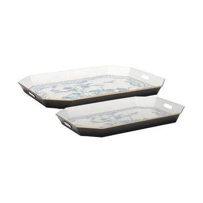 Bagatelle Hand Painted Classic Tray (Set of 2) - LOOMLAN - Chelsea House - Trays