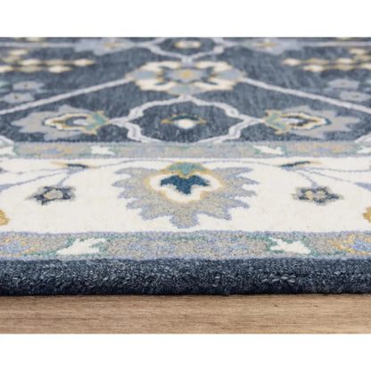 Baha Traditional Blue Living Room Rug - LOOMLAN - LOOMLAN - Area Rugs