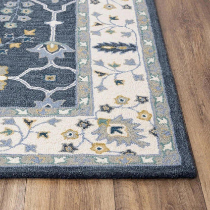 Baha Traditional Blue Living Room Rug - LOOMLAN - LOOMLAN - Area Rugs