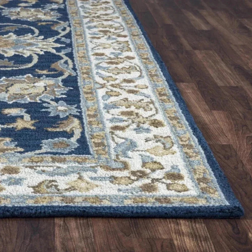 Baia Wool Blue Hallway Kitchen Runner Rug - LOOMLAN - LOOMLAN - Area Rugs