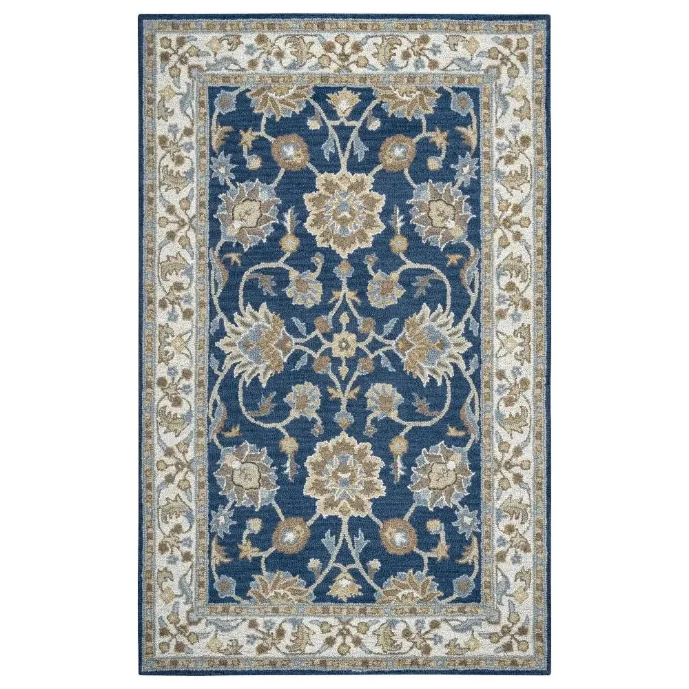 Baia Wool Blue Hallway Kitchen Runner Rug - LOOMLAN - LOOMLAN - Area Rugs