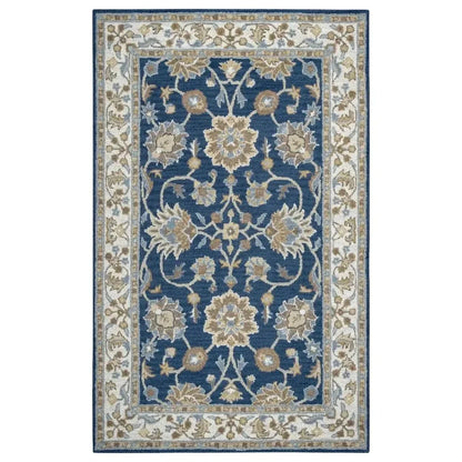 Baia Wool Blue Hallway Kitchen Runner Rug - LOOMLAN - LOOMLAN - Area Rugs