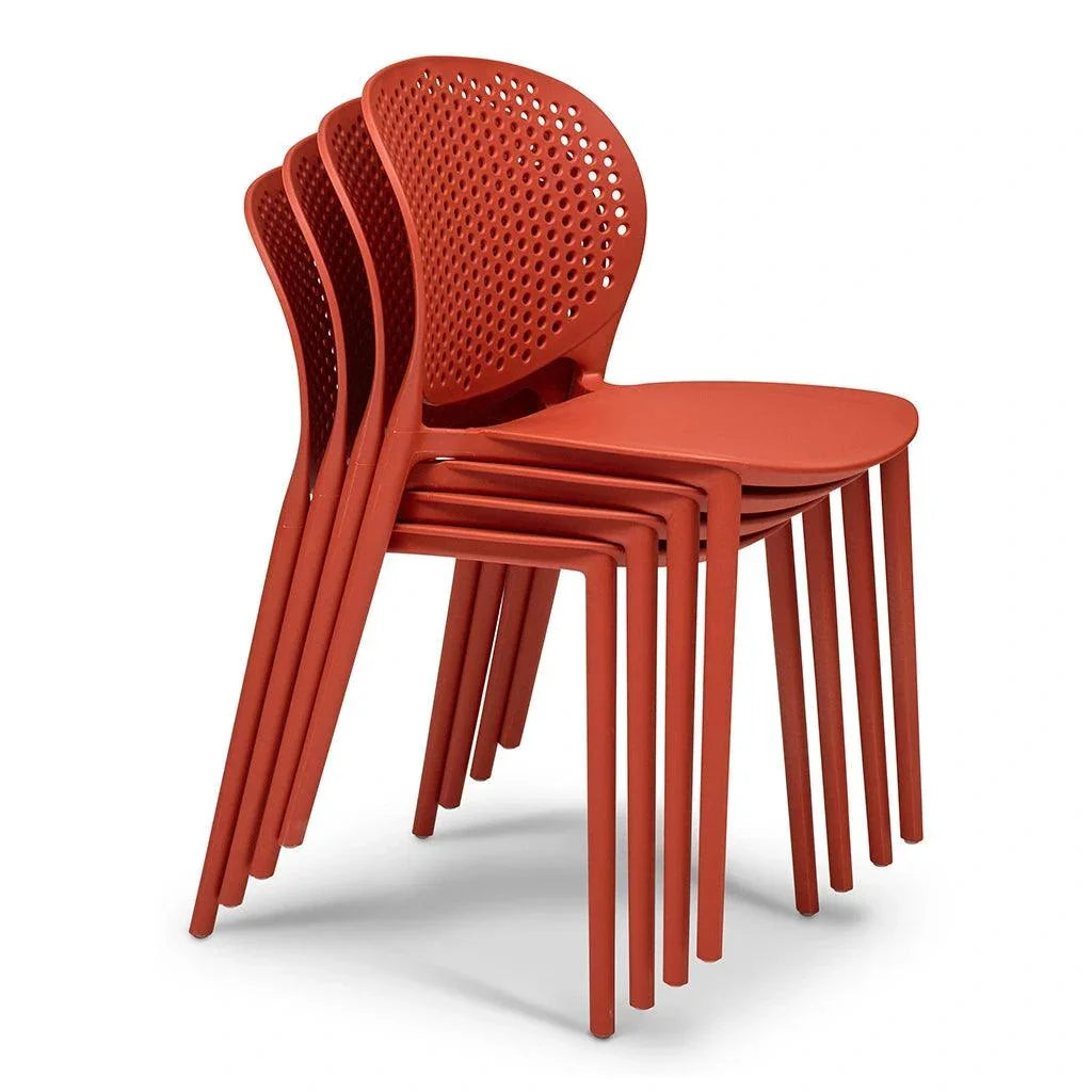 Bailey Poly Lumber Outdoor Side Chair 4PC-Outdoor Dining Chairs-Urbia-LOOMLAN