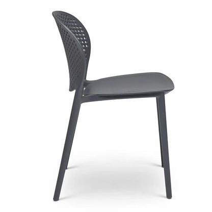 Bailey Poly Lumber Outdoor Side Chair 4PC-Outdoor Dining Chairs-Urbia-LOOMLAN