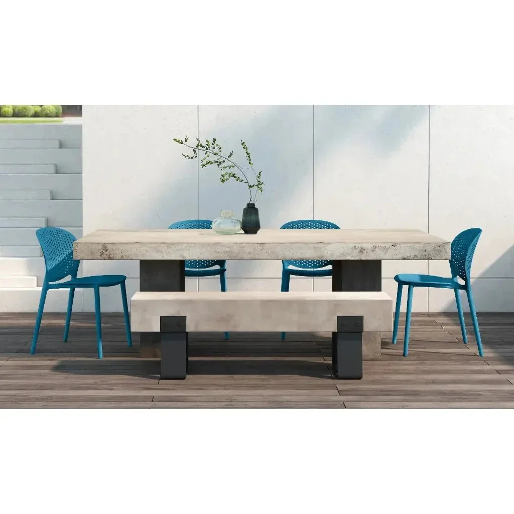 Bailey Poly Lumber Outdoor Side Chair 4PC-Outdoor Dining Chairs-Urbia-LOOMLAN