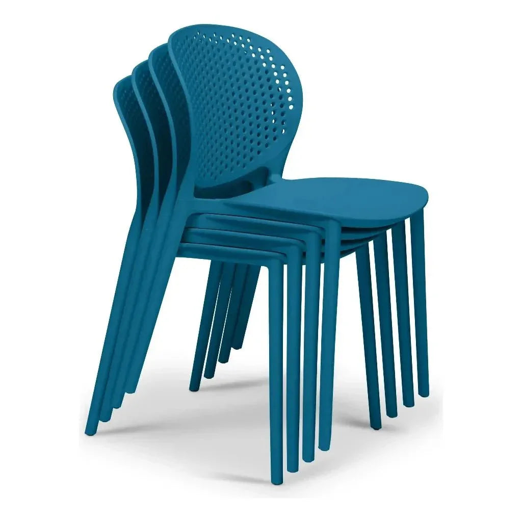 Bailey Poly Lumber Outdoor Side Chair 4PC-Outdoor Dining Chairs-Urbia-LOOMLAN