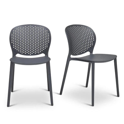 Bailey Poly Lumber Outdoor Side Chair 4PC-Outdoor Dining Chairs-Urbia-LOOMLAN