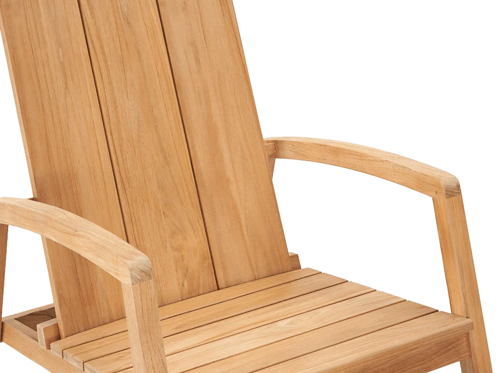 Bainbridge Teak Patio Rocking Armchair-Outdoor Accent Chairs-HiTeak-LOOMLAN