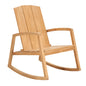 Bainbridge Teak Patio Rocking Armchair-Outdoor Accent Chairs-HiTeak-LOOMLAN