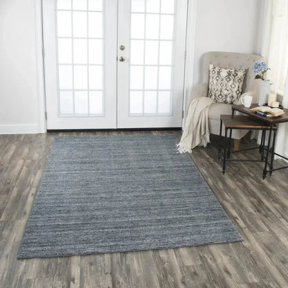 Baka Solid Denim Area Rugs For Living Room - LOOMLAN - LOOMLAN - Area Rugs