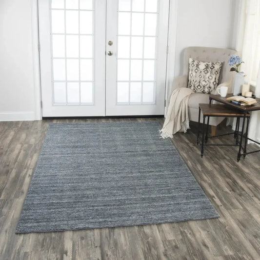 Baka Solid Denim Area Rugs For Living Room - LOOMLAN - LOOMLAN - Area Rugs