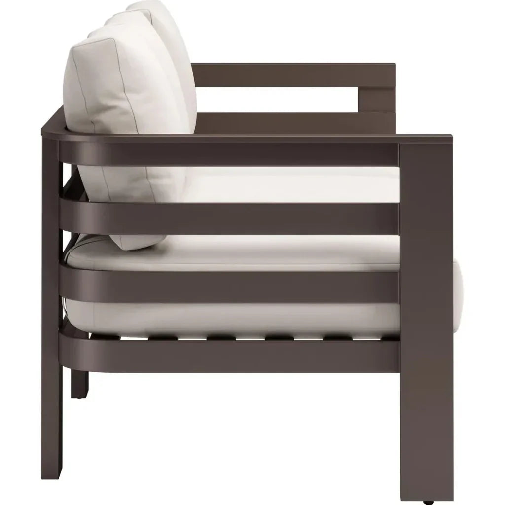 Bal Harbor Aluminum White Sofa - LOOMLAN - Zuo Modern - Outdoor Sofas & Loveseats