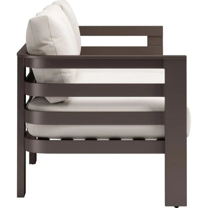 Bal Harbor Aluminum White Sofa - LOOMLAN - Zuo Modern - Outdoor Sofas & Loveseats