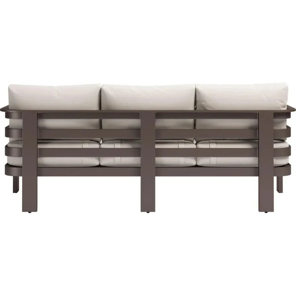 Bal Harbor Aluminum White Sofa - LOOMLAN - Zuo Modern - Outdoor Sofas & Loveseats