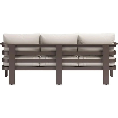 Bal Harbor Aluminum White Sofa - LOOMLAN - Zuo Modern - Outdoor Sofas & Loveseats
