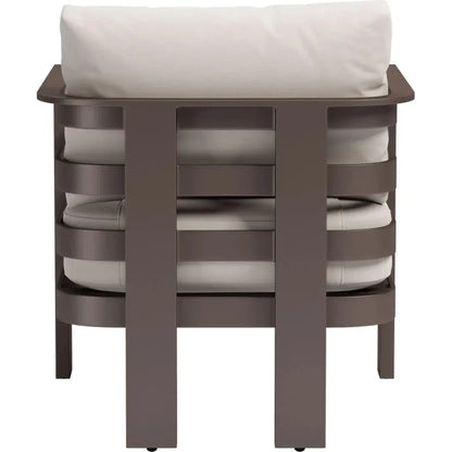 Bal Harbor White Arm Chair-Outdoor Accent Chairs-Zuo Modern-LOOMLAN