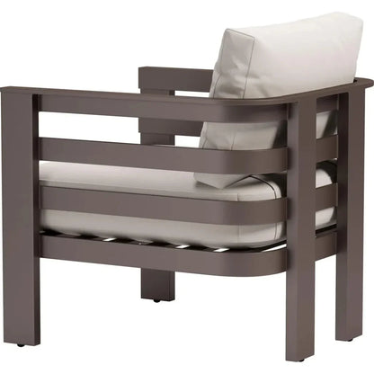 Bal Harbor White Arm Chair-Outdoor Accent Chairs-Zuo Modern-LOOMLAN