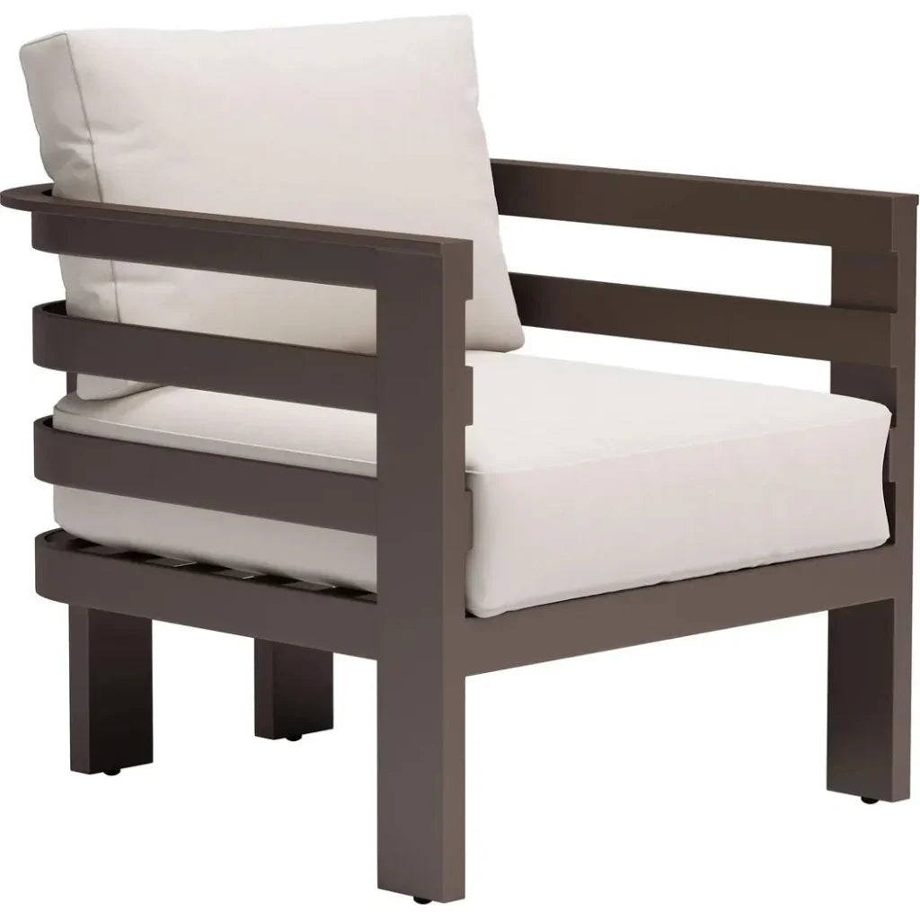 Bal Harbor White Arm Chair-Outdoor Accent Chairs-Zuo Modern-LOOMLAN