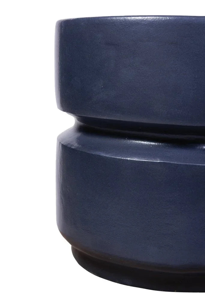 Balance Ceramic Round Patio Stool-Garden Stools-Seasonal Living-LOOMLAN