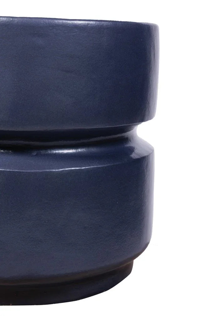 Balance Ceramic Round Patio Stool-Garden Stools-Seasonal Living-LOOMLAN