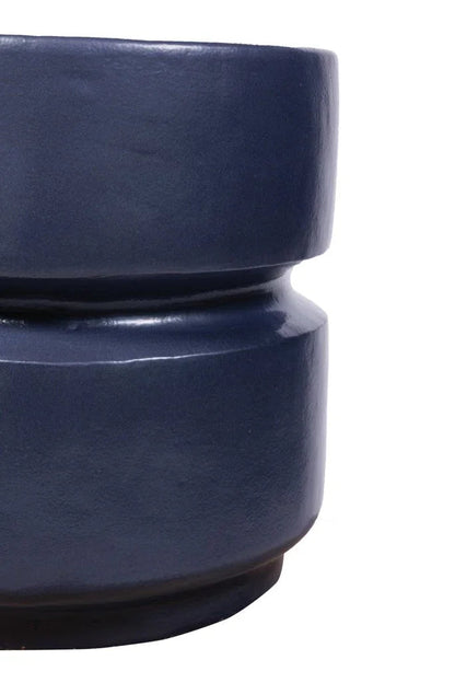 Balance Ceramic Round Patio Stool-Garden Stools-Seasonal Living-LOOMLAN