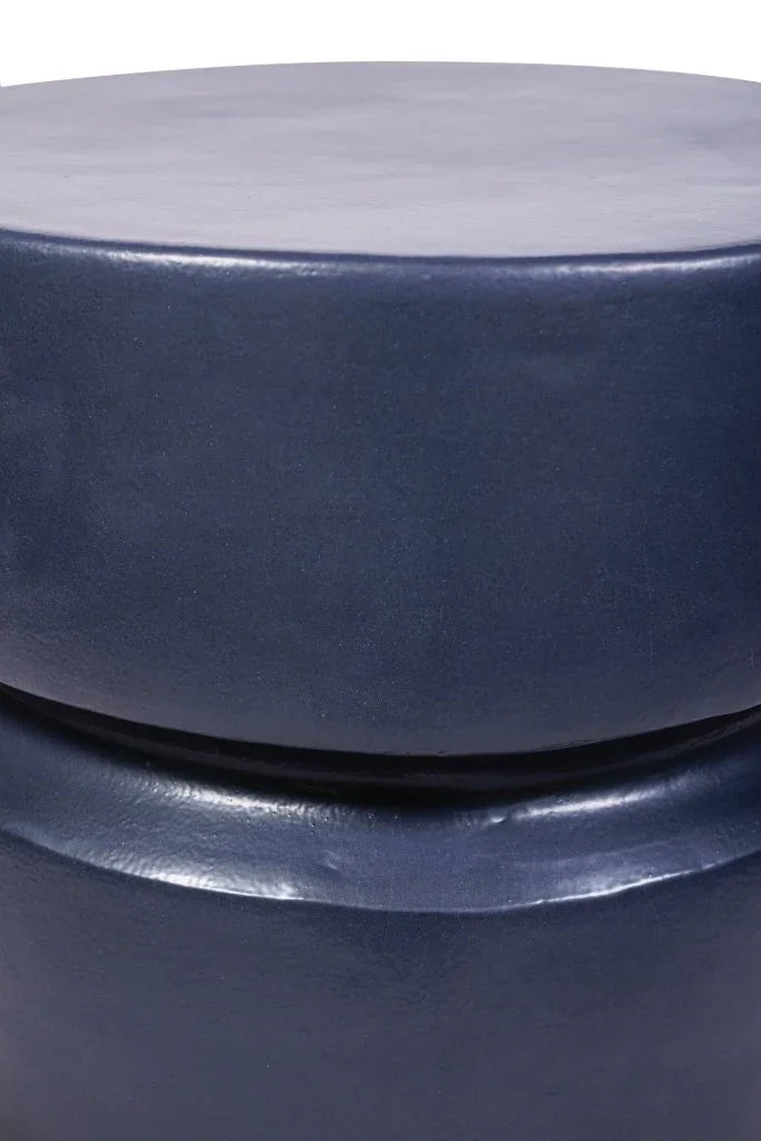 Balance Ceramic Round Patio Stool-Garden Stools-Seasonal Living-LOOMLAN