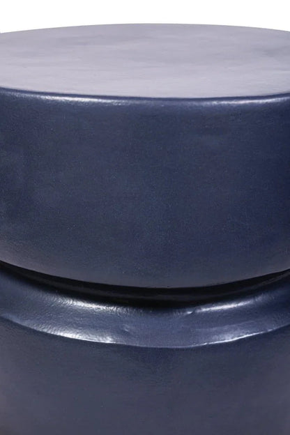 Balance Ceramic Round Patio Stool-Garden Stools-Seasonal Living-LOOMLAN