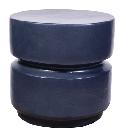 Balance Ceramic Round Patio Stool-Garden Stools-Seasonal Living-LOOMLAN