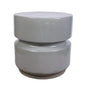 Balance Ceramic Round Patio Stool-Garden Stools-Seasonal Living-Sage Gloss-LOOMLAN