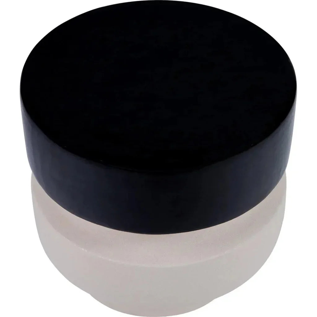 Balance Garden Stool 16" - Black Outdoor End Table-Garden Stools-Seasonal Living-LOOMLAN