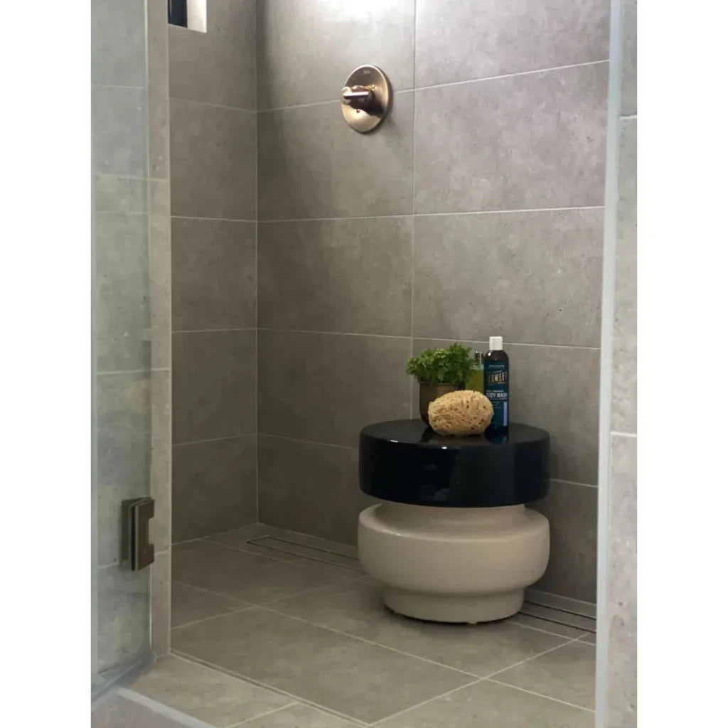 Balance Garden Stool 16" - Black Outdoor End Table-Garden Stools-Seasonal Living-LOOMLAN