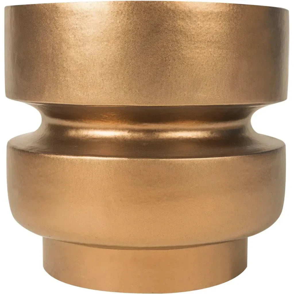 Balance Garden Stool 16" - Brown Outdoor End Table-Garden Stools-Seasonal Living-LOOMLAN