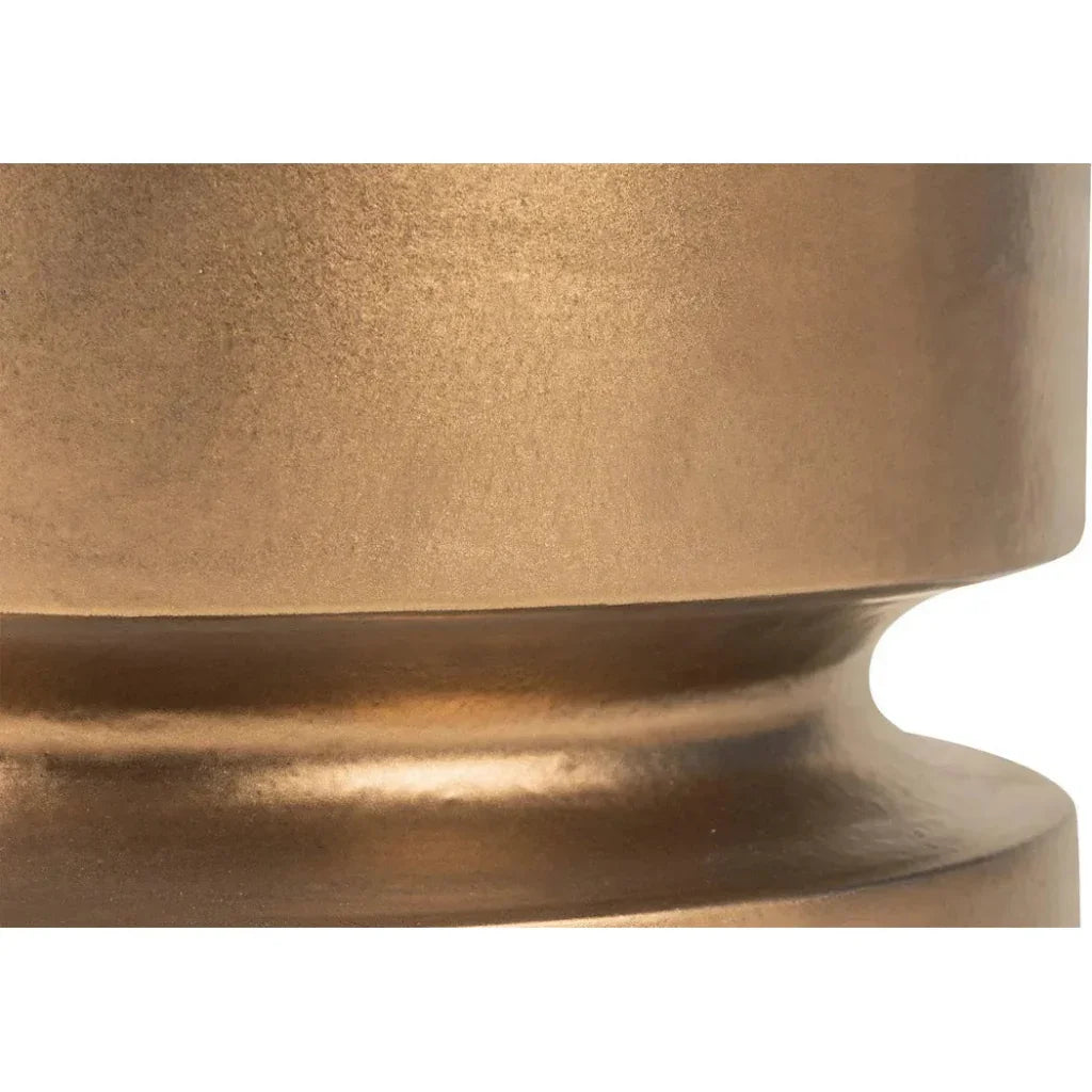 Balance Garden Stool 16" - Brown Outdoor End Table-Garden Stools-Seasonal Living-LOOMLAN