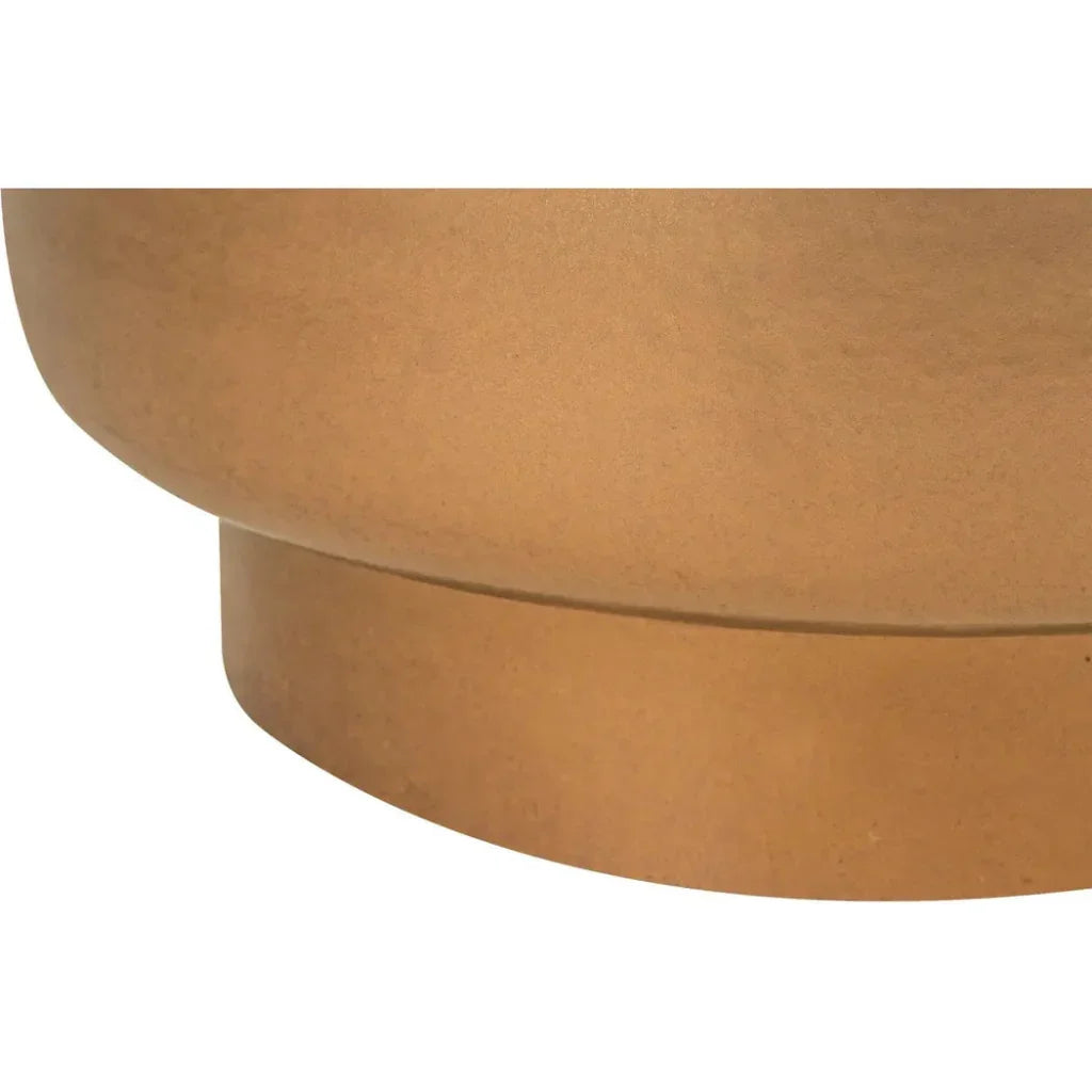 Balance Garden Stool 16" - Brown Outdoor End Table-Garden Stools-Seasonal Living-LOOMLAN