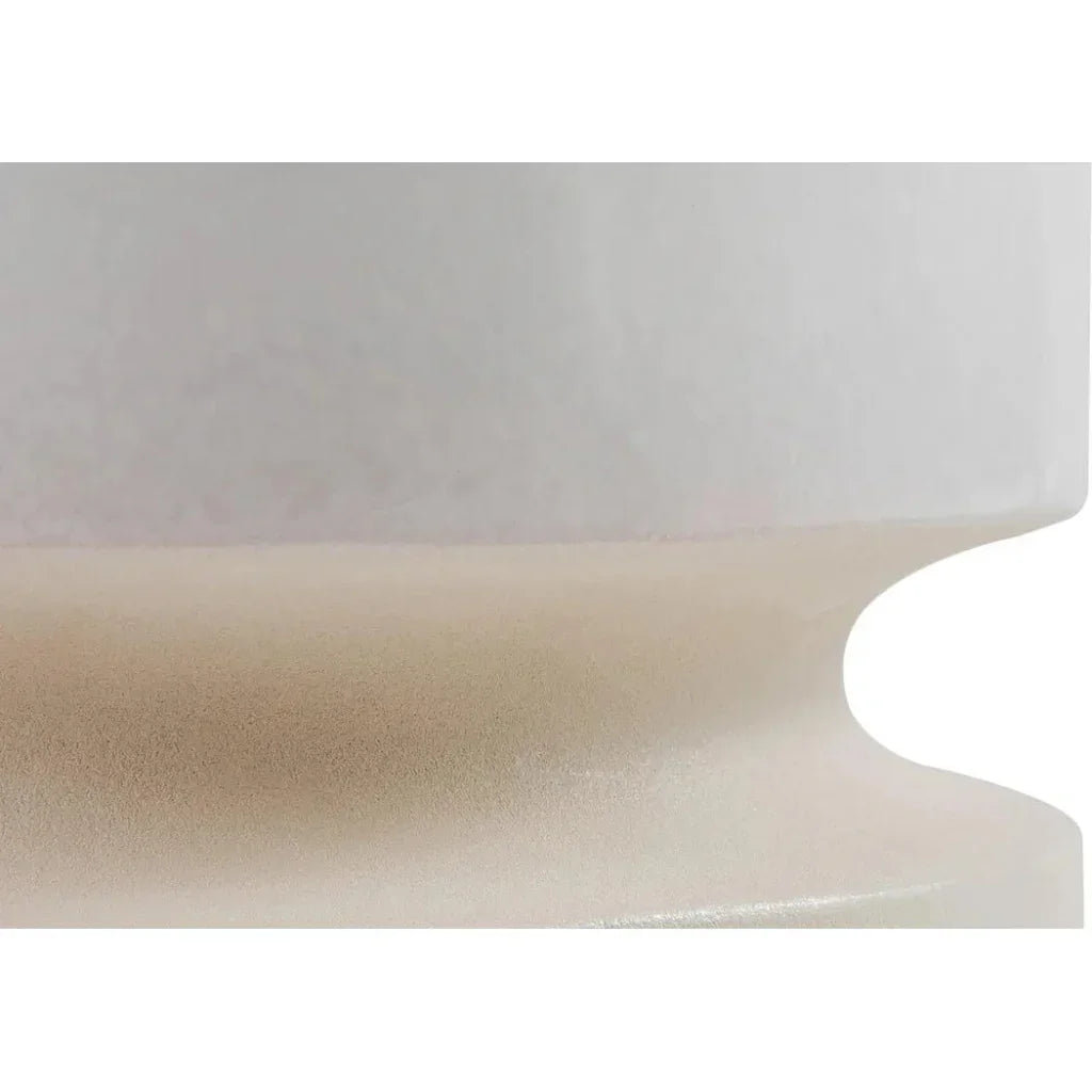 Balance Garden Stool 16" - Ceramic Outdoor End Table-Garden Stools-Seasonal Living-LOOMLAN