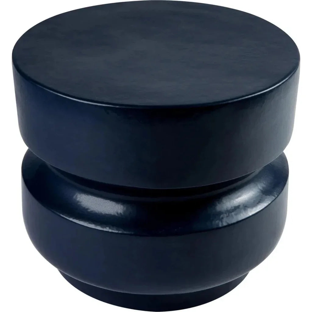 Balance Stool/Accent Table 18" - Blue Outdoor End Table-Garden Stools-Seasonal Living-LOOMLAN