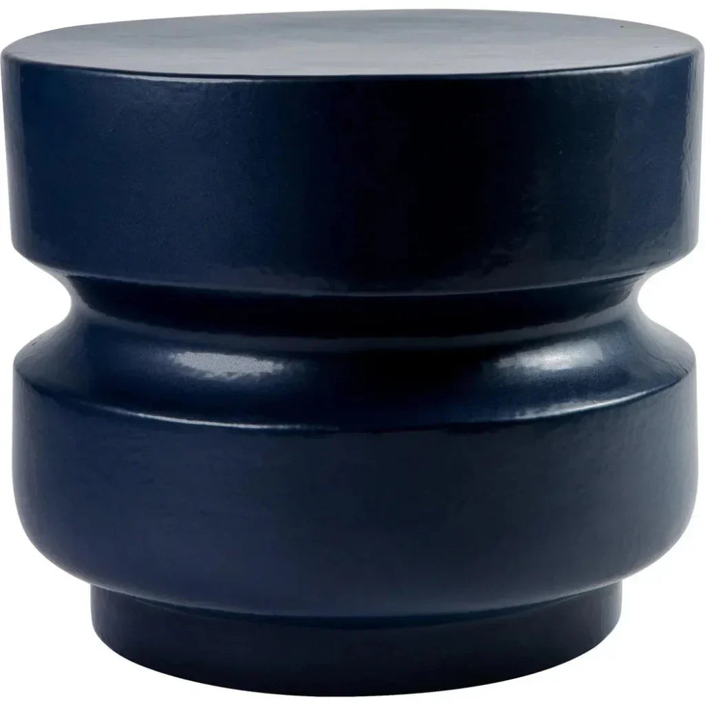 Balance Stool/Accent Table 18" - Blue Outdoor End Table-Garden Stools-Seasonal Living-LOOMLAN