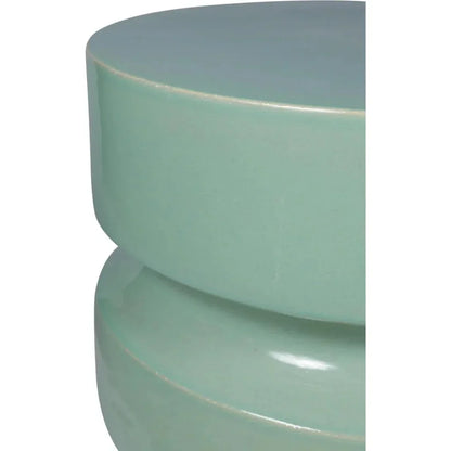 Balance Stool/Accent Table 18" - Mint Outdoor End Table-Garden Stools-Seasonal Living-LOOMLAN