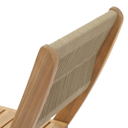 Balcony Wooden Foldable Outdoor Bistro Set-Outdoor Bistro Sets-LH Imports-LOOMLAN