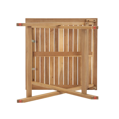 Balcony Wooden Foldable Outdoor Bistro Set-Outdoor Bistro Sets-LH Imports-LOOMLAN