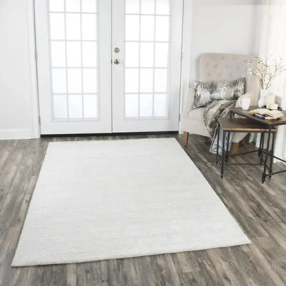 Bale Solid Light Gray Area Rugs For Living Room - LOOMLAN - LOOMLAN - Area Rugs