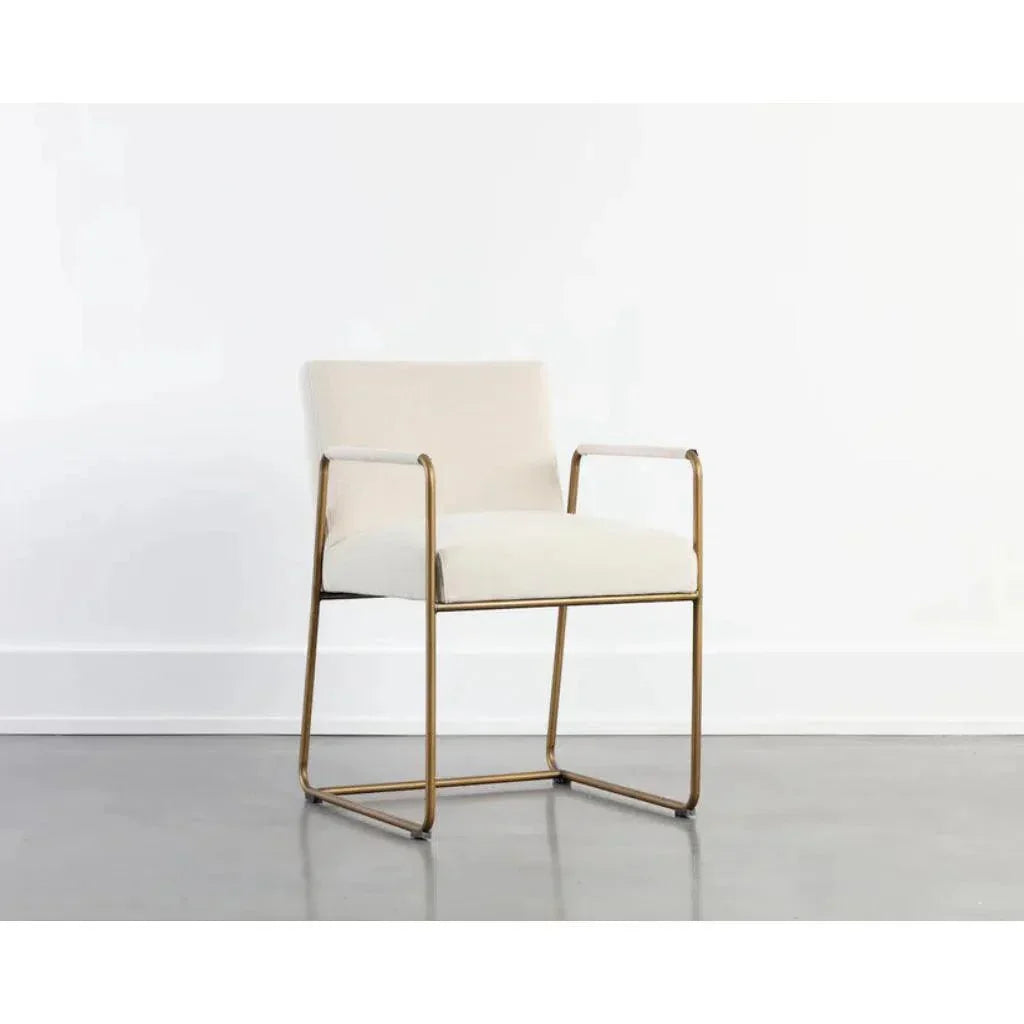 Balford Fabric Dining Armchair - LOOMLAN - SUNPAN - Dining Chairs